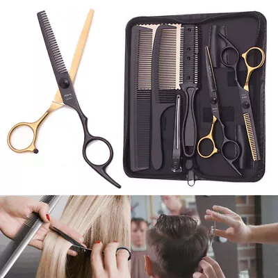 Professional Salon Hair Cutting Thinning Scissors Barber Shear Hairdressing Kits • £17.45