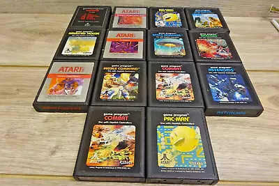 Lot Of 14 Atari 2600 Games Untested Pacman Missle Command • $65