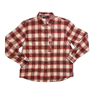 Lucky Brand Men's Button-Down Humboldt Woven Long Sleeve Flannel Shirt • $16.99