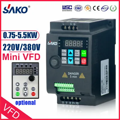 220V 380V 1.5KW 2.2KW 4KW 5.5KW Variable Frequency Drive Motor Inverter VFD VSD • £131.99