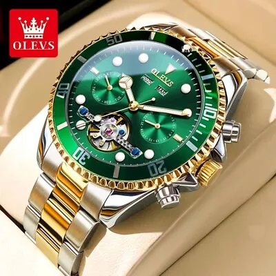 Automatic Mechanical Waterproof OLEVS Luxury Watch Men's Men Date Strap • $109.97