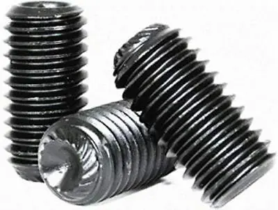 Set Screws Allen Knurled Cup Point Alloy Steel Black Oxide Finish Free Ship • $7.01