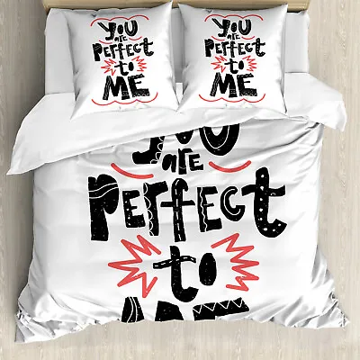Saying Duvet Cover You Are Perfect To Me • £37.99