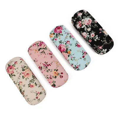 $8.57 • Buy Floral Eye Glasses Case Hard Box Container Student Protector Sunglasses Holder