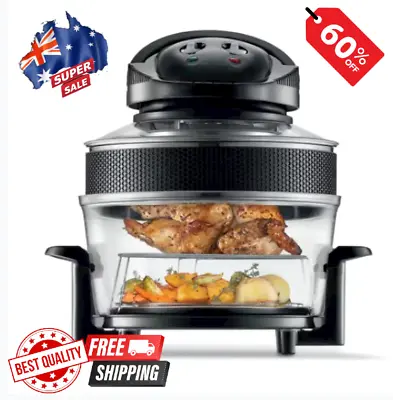 Turbo Convection Oven 12l Electric Cooker Roast Bake Grill 1300w Compact Oven • $67.95