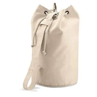 QUADRA DUFFLE BAG 100% COTTON CANVAS DUFFEL 30Ltr CAPACITY BNWT • £12.89