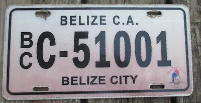 BELIZE CITY BELIZE 2015 Plexiglass License Plate - C-51001 • $32.99