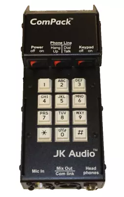 JK Audio ComPack Universal Telephone Audio Interface / Includes 9V Power Supply • $77.28