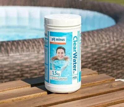 Clearwater 1.5KG PH Minus Decreaser Chemical Swimming Pool Lay Z Spa Hot Tub • £12.99