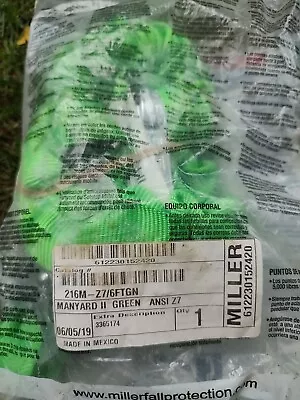 Miller Maynard II Green 6' ANSI Z7 PPE Fall Protection Harness Lanyard • $15