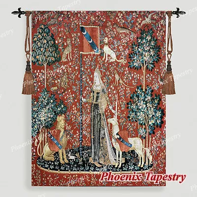 (MEDIUM) TOUCH The Lady & Unicorn Medieval Tapestry Wall Hanging Jacquard Weave • $84.99