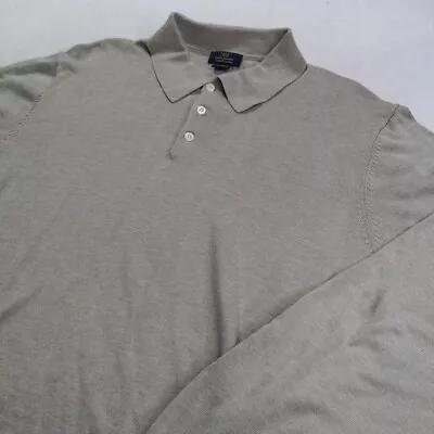 Brooks Brothers 346 Long Sleeve Sweater Polo Shirt Men's Size XL C5 • $18.99