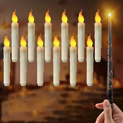 12PCS  With  Wand Flickering Warm Light For Christmas Party U8Y7 • £21.59