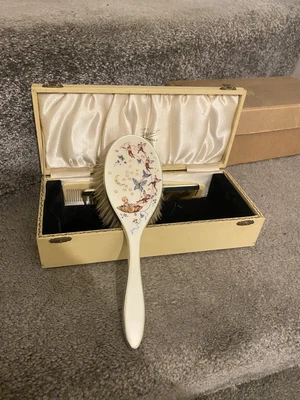 £60 • Buy Cute Silver Enamel Pixie Fairy Brush Original Box Hallmarked 1936 Freepost