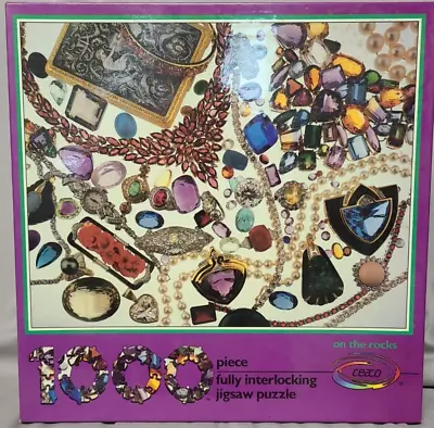 Ceaco 1000 Piece Jigsaw Puzzle On The Rocks Jewelry And Gem Stones • $15.95