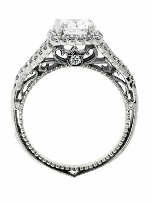 Verragio Venetian 5020CU 6.5mm 18k Diamond Halo Engagement Ring Size 6.25 • $3800