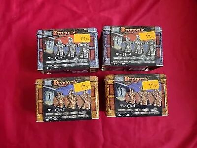 Vintage MEGA BLOKS DRAGONS Minifigure & Weapons War Chest New 2002 Knights • $89.99