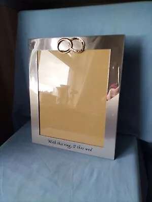£5 • Buy Photo Frame. Wedding. Silver Colour. 24x19cm For Photo. 30x25cm.