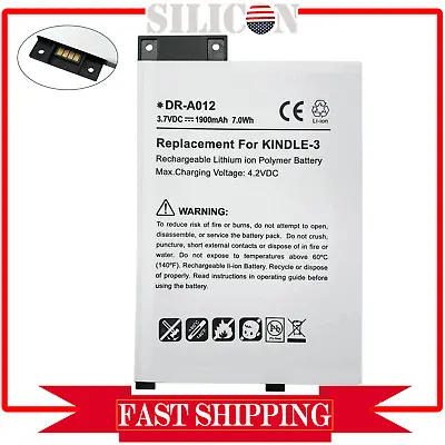 Battery For Amazon Kindle 3 Wifi 3G 170-1032-00 170-1032-01 S11GTSF01A 1900mAh • $14.19