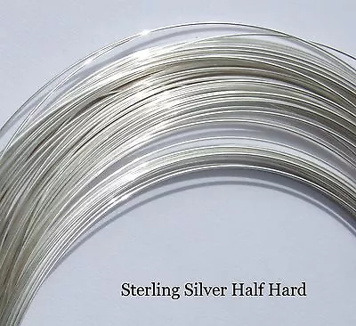 £1.73 • Buy Sterling Silver Half Hard Round Wire 0.4,0.5,0.6,0.7,0.8,0.9 And 1mm Silversmith