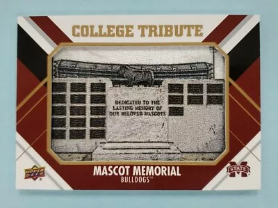 2015 Upper Deck Mississippi State Bulldogs College Tribute Mascot Memorial Card • $14.99