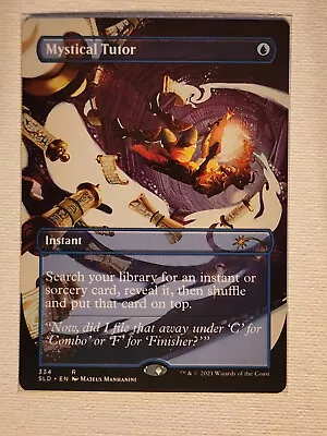 MTG Mystical Tutor Borderless Secret Lair Drop Series NM Mint Rare Blue Instant • $17.50