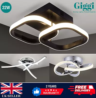 Modern LED Lamp Ceiling Lights Ceiling Light Chandeliers For Living Room Bedroom • £15.89