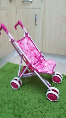 CHILDREN TOY- Pushchair Travel FOR DOLL- Pink  • £17.99