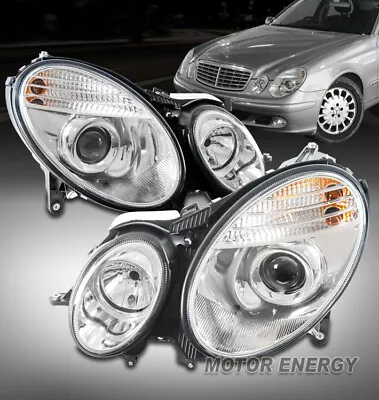 For 03-09 Mercedes-Benz E-Class W211 HID Xenon Projector Headlights Chrome LH+RH • $312.95