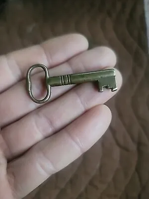 Beautiful Old Miniature Brass Skeleton Key☆ Antique Metal Key! • $59
