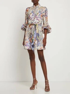 $650 • Buy ZIMMERMAN TAMA BELTED MINI DRESS Size 0