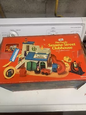Vintage Sesame Street Clubhouse With Box  • $100