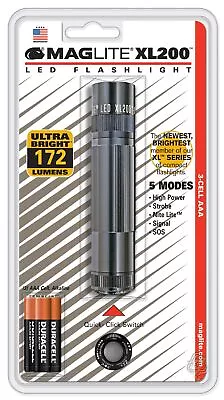 Maglite XL200 3-Cell AAA LED Flashlight Black Blister Pack S3016: XL200-S3016 • $74.89