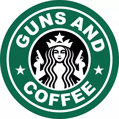 Guns And Coffee Sticker • £1.92