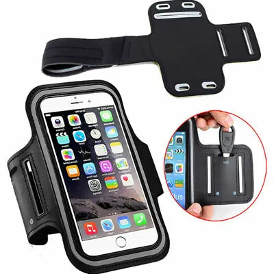 Waterproof Running Arm Band Phone Holder Touchscreen For IPhone 12 11 XR 8 Plus • £3.78