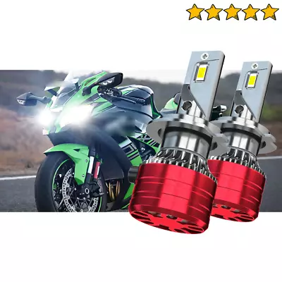 Fit Kawasaki Z750S Z800 Z900 Z1000 Motorcycle LED Headlight Kit H7 6000K Bulbs • $29.99