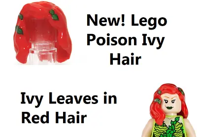 Lego Red Hair Plants Mother Nature Poison Ivy DC Character Villain Over Shoulder • $23.97