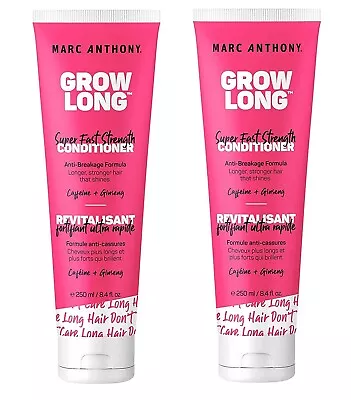 Marc Anthony Grow Long CONDITIONER For Hair Caffeine & Ginseng NEW **PACK OF 2** • $18.95