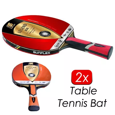 $57.99 • Buy 2PCS Au SUNFLEX LEGEND A50 Professional Bat ITTF Approve Table Tennis Bat