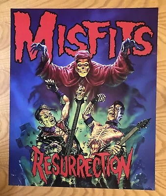 Jerry Only Autographed Signed Vintage 1996 Misfits Resurrection Poster 23  X 28  • $199.95