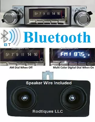 1970-1972 Cutlass Bluetooth Stereo Radio + Dash Speaker  USA 740 • $436