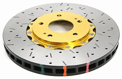 One DBA 5000 2 Piece Front Drilled & Slotted  Rotor For 08-15 Mitsubishi Evo X • $601.15