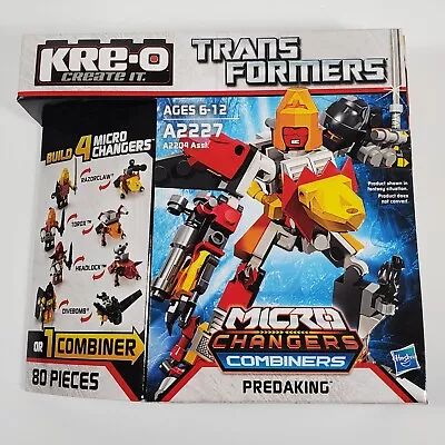 KRE-O TRANSFORMERS PREDAKING MICRO CHANGERS COMBINERS FIGURE SET MISB 80pc 2012 • $39.95