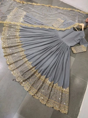 £43.20 • Buy Gown Salwar Kameez Suits Indian Women Ready Made Anarkali Ethnic Kurti Designer