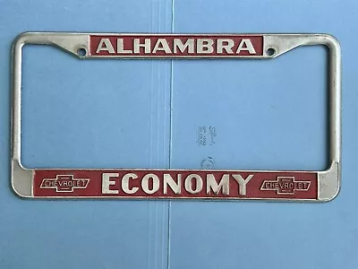 Vintage Economy Chevrolet Alhambra License Plate Frame  Original • $164.95