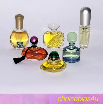 Lot Of 6 Miniature Vintage MINI Parfum Perfumes • $26.99