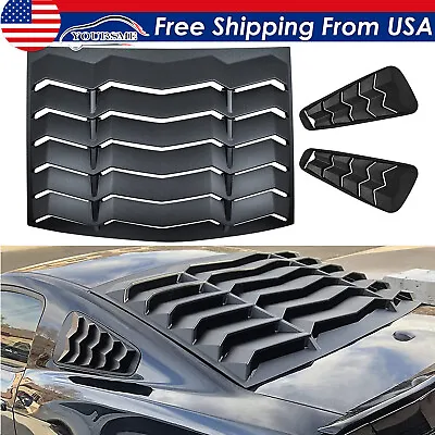 Rear + Side Window Louvers Sun Shade Scoop Cover For Ford Mustang 2005-2014 • $139.50