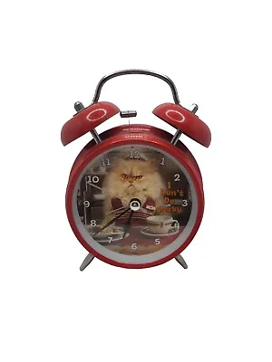 Joy Cat Bell Alarm Clock I Dont Do Perky Mark Feldstein&Associates Wacky Wakers • $10.50