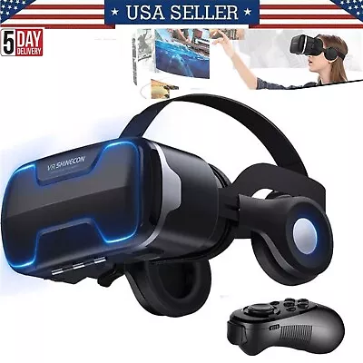 3D VR Glasses Helmet Glass Virtual Reality Headset Panoramic For 4.7-6.0 Inch • $64.99