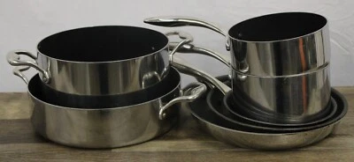 $5.50 • Buy MasterClad Pro Series Plus Ti-3 Non-PFoA Nonstick 11-pc Cookware Stainless Steel